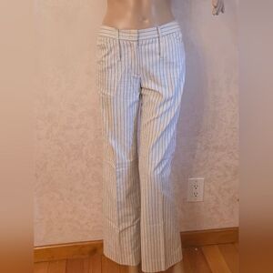 BCBGMaxAzria Women's Striped Pants - Blue and White
